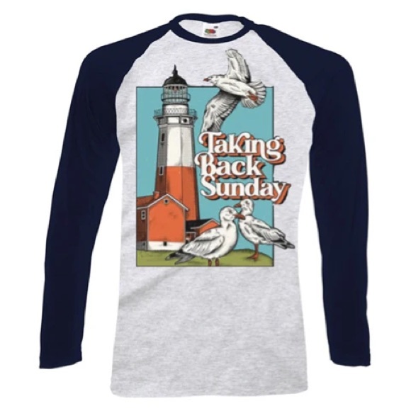 Augusta Sportswear Other - Taking Back Sunday Raglan Baseball T-Shirt Size Medium New